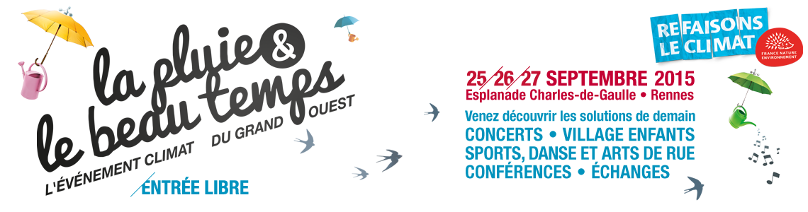 Du vendredi 25 au dimanche 27 septembre – Le Criporteur fait la Pluie & le Beau Temps !