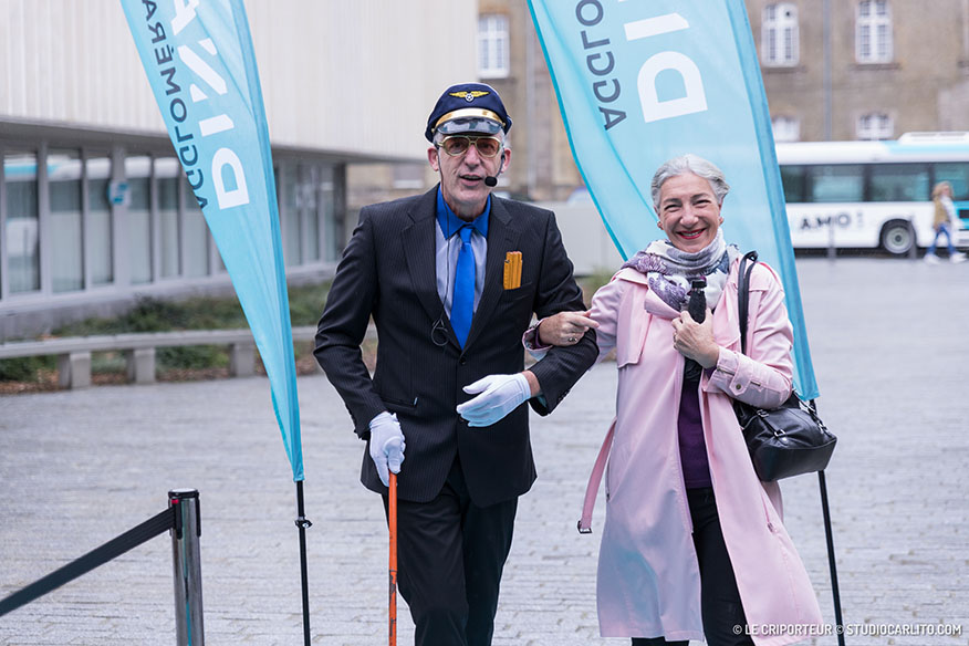 Embarquement spectac-ocul-AIR pour l’inauguration des DINAMO, à Dinan- 1er décembre 2018